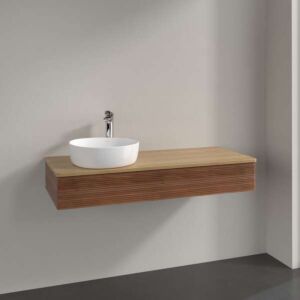Villeroy und Boch Antao Waschtisch-Unterschrank K11111HM 120x19x50cm, Waschbeckenplattenfarbe honey oak, warm walnut
