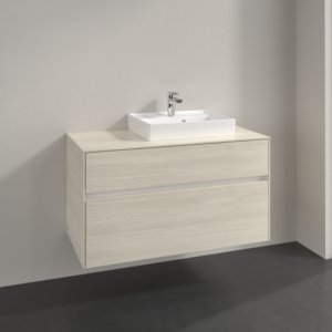 Villeroy et Boch Collaro meuble sous-vasque C01500AA 100x54,8x50cm, meuble sous-vasque à droite, chêne blanc