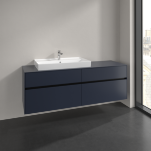 Villeroy und Boch Collaro Waschtischunterschrank C02600VQ 160x54,8x50cm, Waschtisch links, marine blue