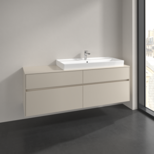 Villeroy und Boch Collaro Waschtischunterschrank C03000VN 160x54,8x50cm, Waschtisch rechts, cashmere grey