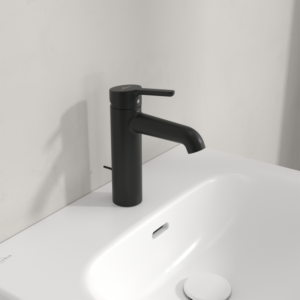 Villeroy et Boch Skyla mitigeur lavabo TVW116005000K5 Laiton, Noir Mat