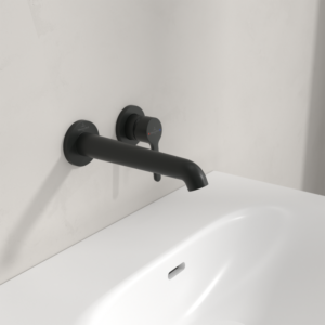 Villeroy et Boch Skyla mitigeur lavabo TVW116001000K5 sans garniture de vidange , Noir Mat