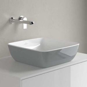 Villeroy & Boch Artis countertop washbasin 417841BCT7 41x41cm, without tap hole, without overflow, French Linen