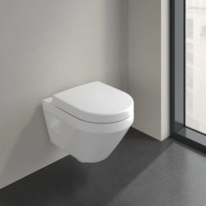 Villeroy und Boch Architectura Wand-Tiefspül-WC 4687C0R1 35x48cm, wandhängend, mit TwistFlush, Weiß Alpin CeramicPlus