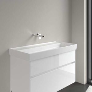 Villeroy und Boch Collaro Schrankwaschtisch 4A33A3RW ohne Überlauf, ohne Hahnloch, 100x47cm, stone white C-plus