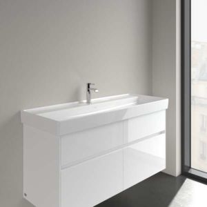Villeroy & Boch Collaro Waschtisch 4A33C201 weiss, mit Hahnloch, ohne Überlauf, 120x47cm