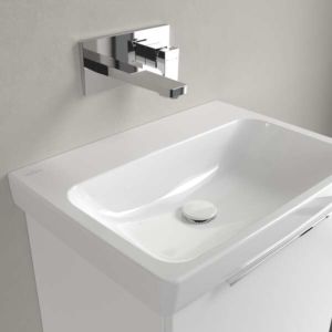 Villeroy und Boch Architectura Waschbecken 4A876FR1 600 x 445 x 165 mm, Weiß Alpin CeramicPlus, ohne Überlauf, Unterseite geschliffen