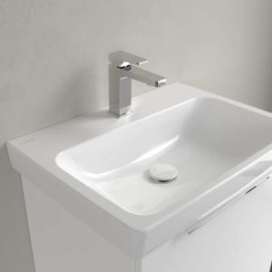 Villeroy und Boch Architectura Waschtisch 4A876L01 60x44,5cm, geschliffen, 1 Hahnloch, ohne Überlauf, weiß