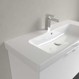 Villeroy und Boch Architectura Waschtisch 4A87A5R1 100x44,5cm, 1 Hahnloch, mit Überlauf, weiß C-plus