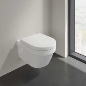 Villeroy & Boch Architectura Wand WC 5684HRR1 weiss c-plus, spülrandlos, mit WC-Sitz