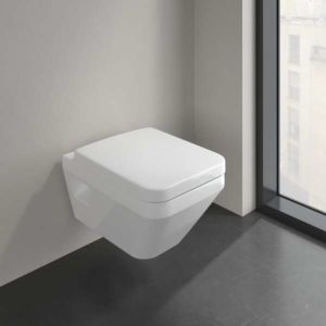 Villeroy und Boch Architectura  Wand-Tiefspül-WC 5685C001 37x53cm, eckig, TwistFlush, wandhängend, waagerecht, weiß