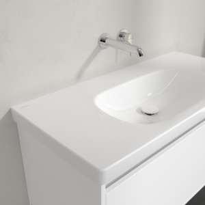 Villeroy and Boch Skyla washbasin 5A51A301 100x46cm, without tap hole, without overflow, White Alpine
