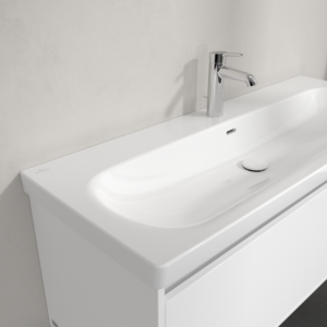 Villeroy and Boch Skyla washbasin 5A51C5R1 120x46cm, for 3-hole tap, with overflow, White Alpin C+