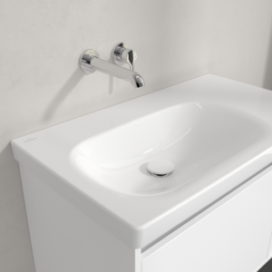 Villeroy und Boch Skyla Waschtisch 5A52L401 80x46cm, ohne Hahnloch, ohne Überlauf, Weiß Alpin