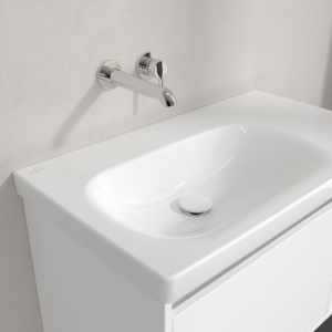 Villeroy und Boch Skyla Waschtisch 5A52L4R1 80x46cm, ohne Hahnloch, ohne Überlauf, Weiß Alpin C+