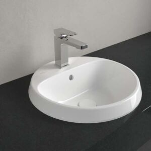 Villeroy et Boch Architectura MetalRim encastrer 5A654501 d= 45cm, rond, avec trou pour robinetterie, avec trop-plein, blanc