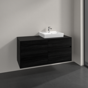 Villeroy et Boch Collaro meuble sous-vasque C07200AB 120x54,8x50cm, meuble sous-vasque à droite, chêne noir