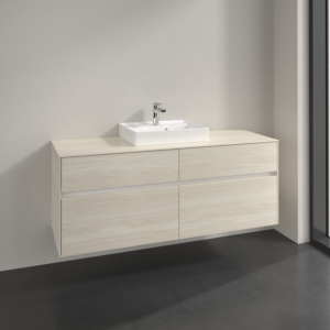 Villeroy and Boch Collaro vanity unit C07300AA 140x54.8x50cm, for washbasin in the middle, white oak