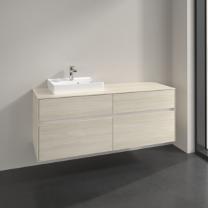 Villeroy et Boch Collaro meuble sous-vasque C07400AA 140x54,8x50cm, meuble sous-vasque à gauche, chêne blanc