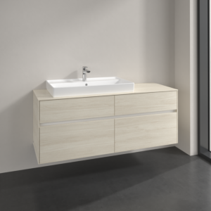Villeroy et Boch Collaro meuble sous-vasque C08900AA 140x54,8x50cm, meuble sous-vasque à gauche, chêne blanc