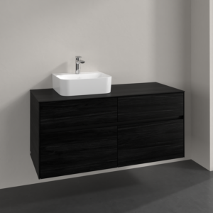 Villeroy und Boch Collaro Waschtischunterschrank C09800AB 120x54,8x50cm, Waschtisch links, black oak