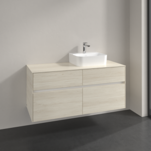 Villeroy und Boch Collaro Waschtischunterschrank C09900AA 120x54,8x50cm, Waschtisch rechts, white oak