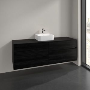 Villeroy und Boch Collaro Waschtischunterschrank C10400AB 160x54,8x50cm, Waschtisch mittig, black oak