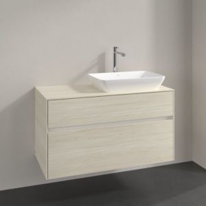Villeroy und Boch Collaro Waschtischunterschrank C11100AA 100x54,8x50cm, Waschtisch rechts, white oak