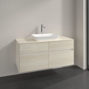 Villeroy and Boch Collaro vanity unit C11200AA 120x54.8x50cm, center washbasin, white oak