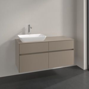 Villeroy and Boch Collaro vanity unit C11300VM 120x54.8x50cm, washbasin left, taupe
