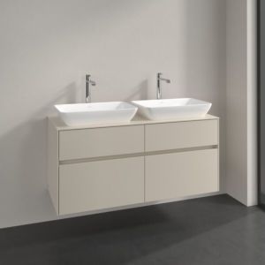 Villeroy und Boch Collaro Waschtischunterschrank C11500VN 120x54,8x50cm, für 2 Waschtische, cashmere grey