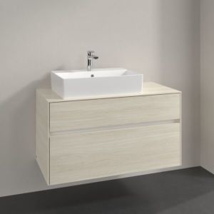 Villeroy and Boch Collaro vanity unit C12600AA 100x54.8x50cm, washbasin left, white oak