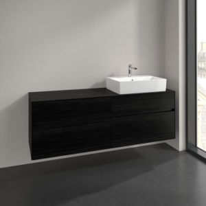 Villeroy und Boch Collaro Waschtischunterschrank C13600AB 160x54,8x50cm, Waschtisch rechts, black oak