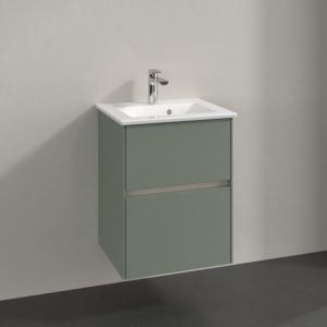 Meuble sous-vasque Villeroy et Boch Collaro C14100AF 47,2 x 61 x 40,4 cm, vasque centrale, vert tendre