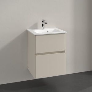Meuble sous-vasque Villeroy et Boch Collaro C141B0VN 47,2 x 61 x 40,4 cm, vasque centrale, éclairage LED 3,1 W, gris cachemire