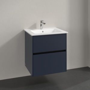 Villeroy und Boch Collaro Waschtischunterschrank C14200VQ 56,1x61x48cm, Waschbecken mittig, marine blue