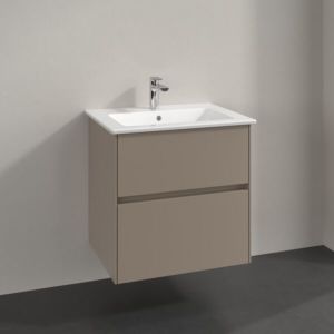 Villeroy and Boch Collaro vanity unit C14300VM 61.1x61x48cm, center washbasin, taupe