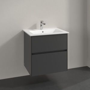 Meuble sous-vasque Villeroy et Boch Collaro C14300VR 61,1 x 61 x 48 cm, vasque centrale, graphite