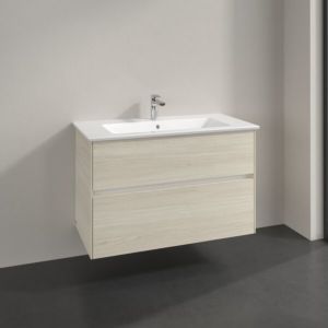 Villeroy und Boch Collaro Waschtischunterschrank C14500AA 96,1x61x48cm, Waschbecken mittig, white oak