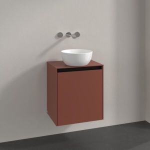 Villeroy und Boch Collaro Waschtischunterschrank C14800AH 50x54,8x38cm, Waschtisch mittig, wine red
