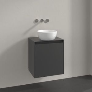 Meuble sous-vasque Villeroy et Boch Collaro C14900VR 50x54,8x38cm, vasque centrale, graphite