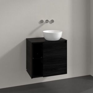 Villeroy und Boch Collaro Waschtischunterschrank C15100AB 60x54,8x38cm, Waschtisch rechts, black oak