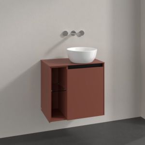 Villeroy und Boch Collaro Waschtischunterschrank C15100AH 60x54,8x38cm, Waschtisch rechts, wine red