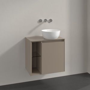 Villeroy und Boch Collaro Waschtischunterschrank C15100VM 60x54,8x38cm, Waschtisch rechts, taupe