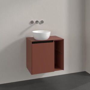 Villeroy und Boch Collaro Waschtischunterschrank C15200AH 60x54,8x38cm, Waschtisch links, wine red