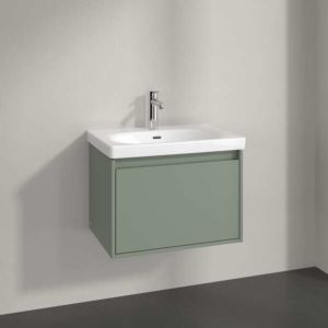 Villeroy and Boch Skyla vanity unit C78500AF 1 drawer, 622 x 436 x 439 mm, Soft Green