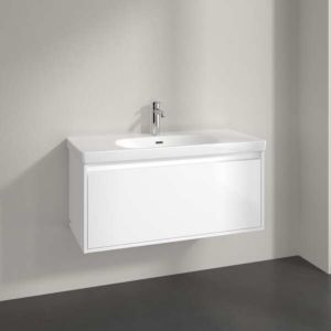 Villeroy und Boch Skyla Waschtischunterschrank C78900VE 1 Auszug, 972 x 436 x 439 mm, Brilliant White
