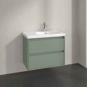 Meuble sous-vasque Villeroy et Boch Skyla C79700AF 2 tiroirs, 772 x 596 x 439 mm, vert tendre