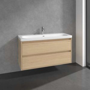 Villeroy and Boch Skyla vanity unit C80000VJ 2 drawers, 1172 x 596 x 439 mm, Nordic Oak