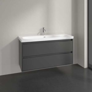 Villeroy and Boch Skyla vanity unit C80000VR 2 drawers, 1172 x 596 x 439 mm, Graphite
